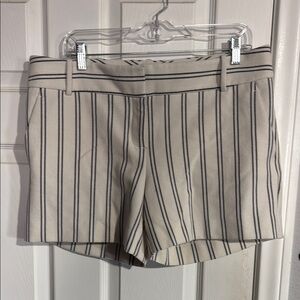 Striped Black and White Women's Shorts 7th avenue